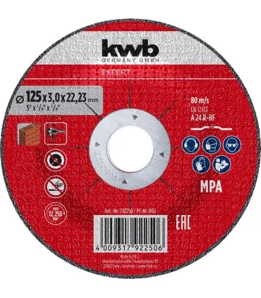 KWB ACC. DISCO CORTE CUTFIX PIEDRA 125X3X22MM