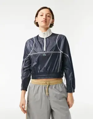 LACOSTE CHAQUETA CROPPED DE MUJER LACOSTE SPORT PULLON HIDRóFUGA