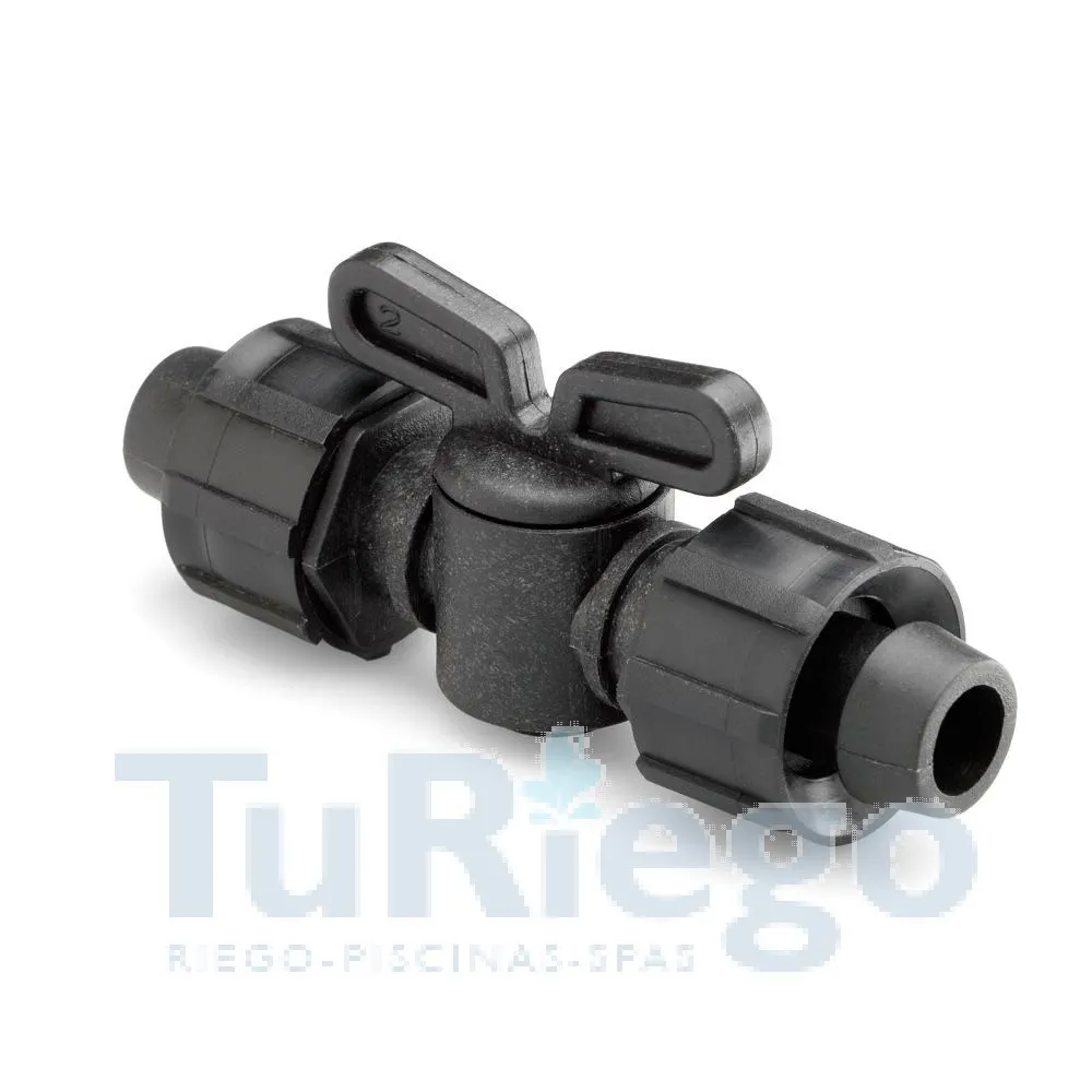 Llaves de paso Fitting roscado para cinta riego por goteo