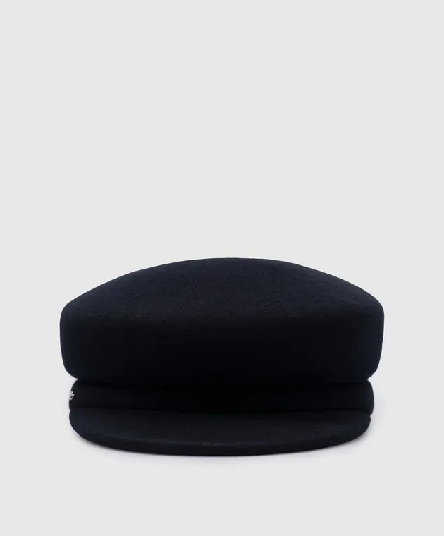 Max Mara Weekend BARTOLO blue cap made of wool