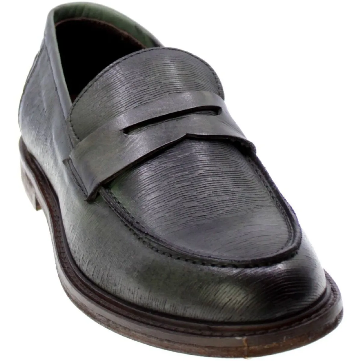Mocassino Uomo Verde 1076