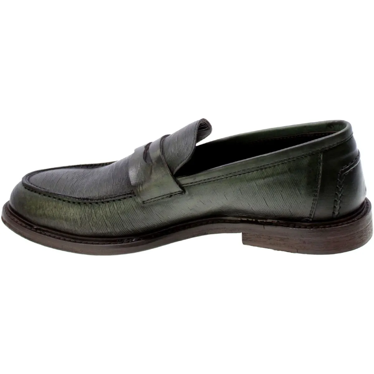 Mocassino Uomo Verde 1076