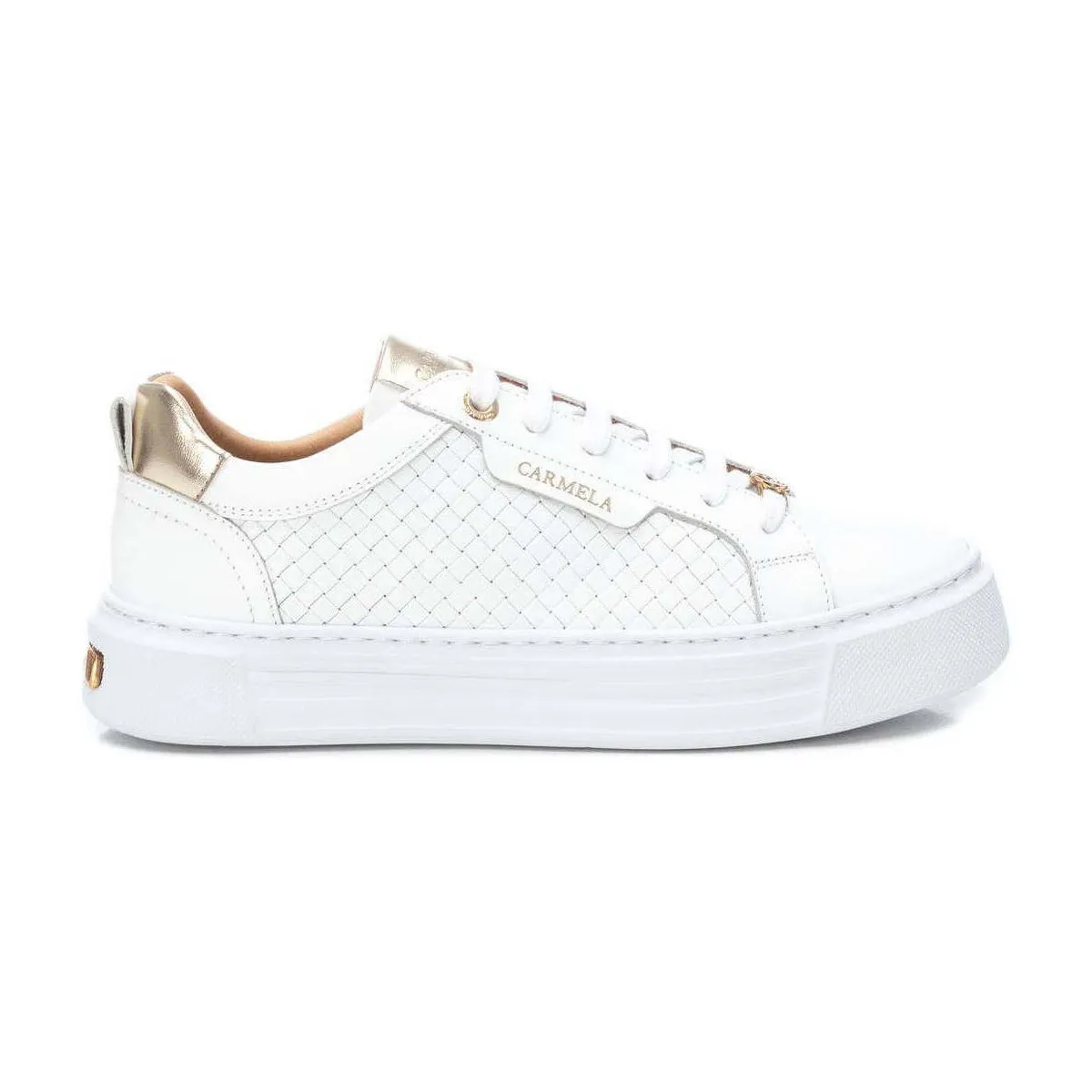 mujer zapatillas piel blanco 16131301