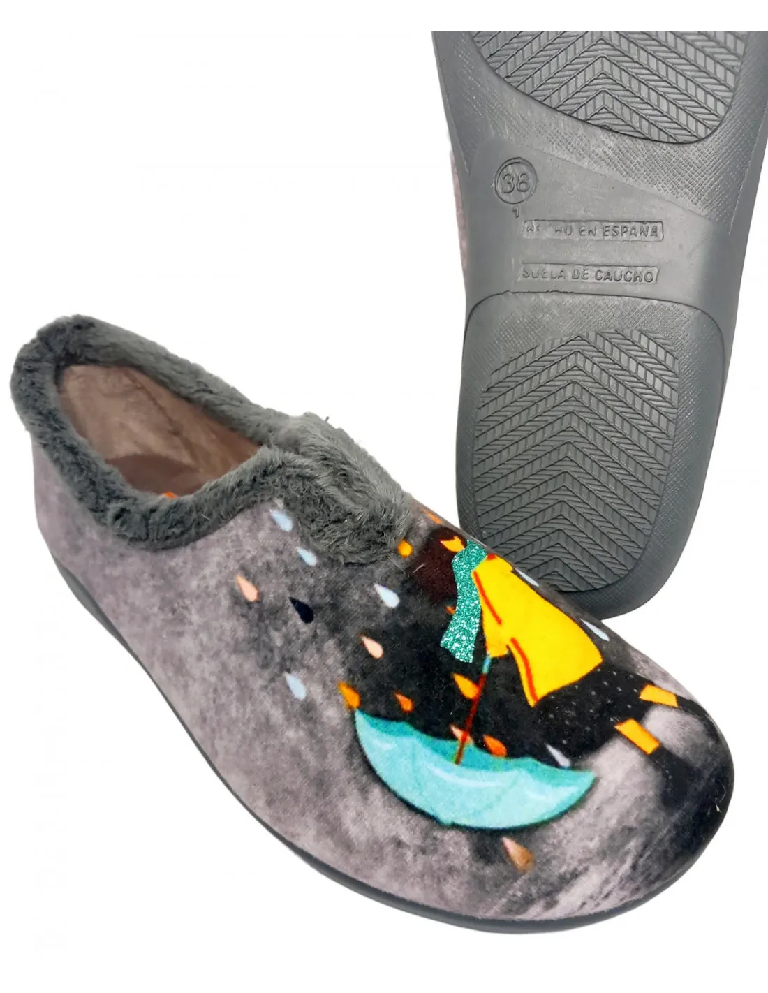 Muyter zapatilla casa mujer 390GA