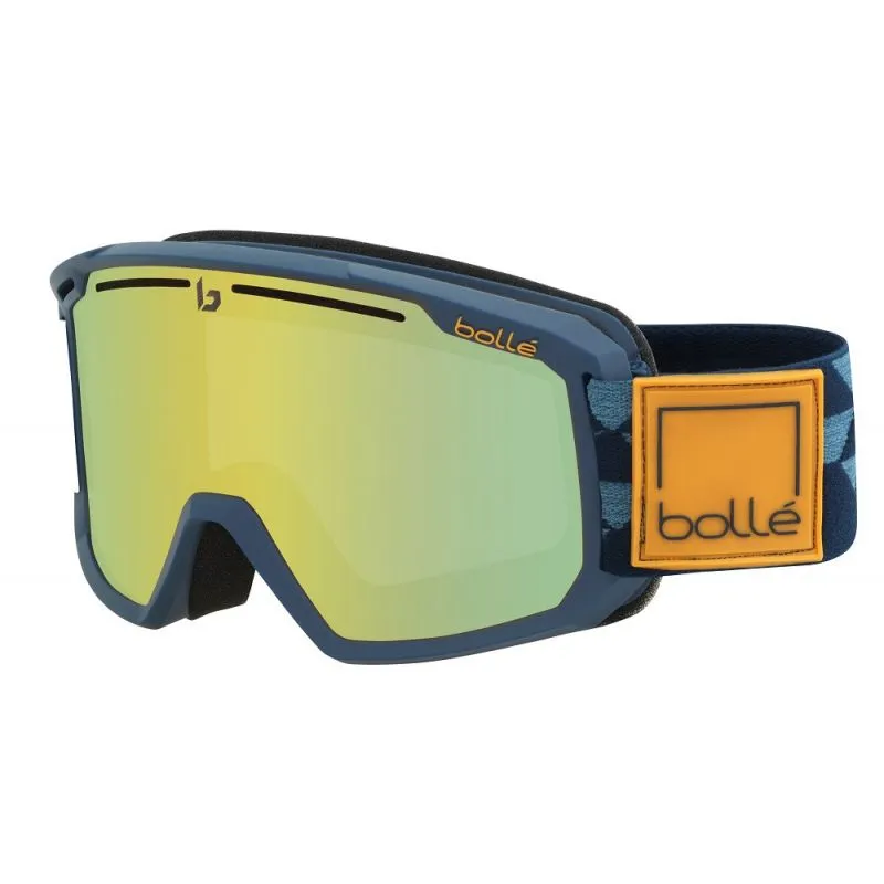 Máscara de esquí Bollé Maddox (Matte Blue Checkerboard Sunshine)