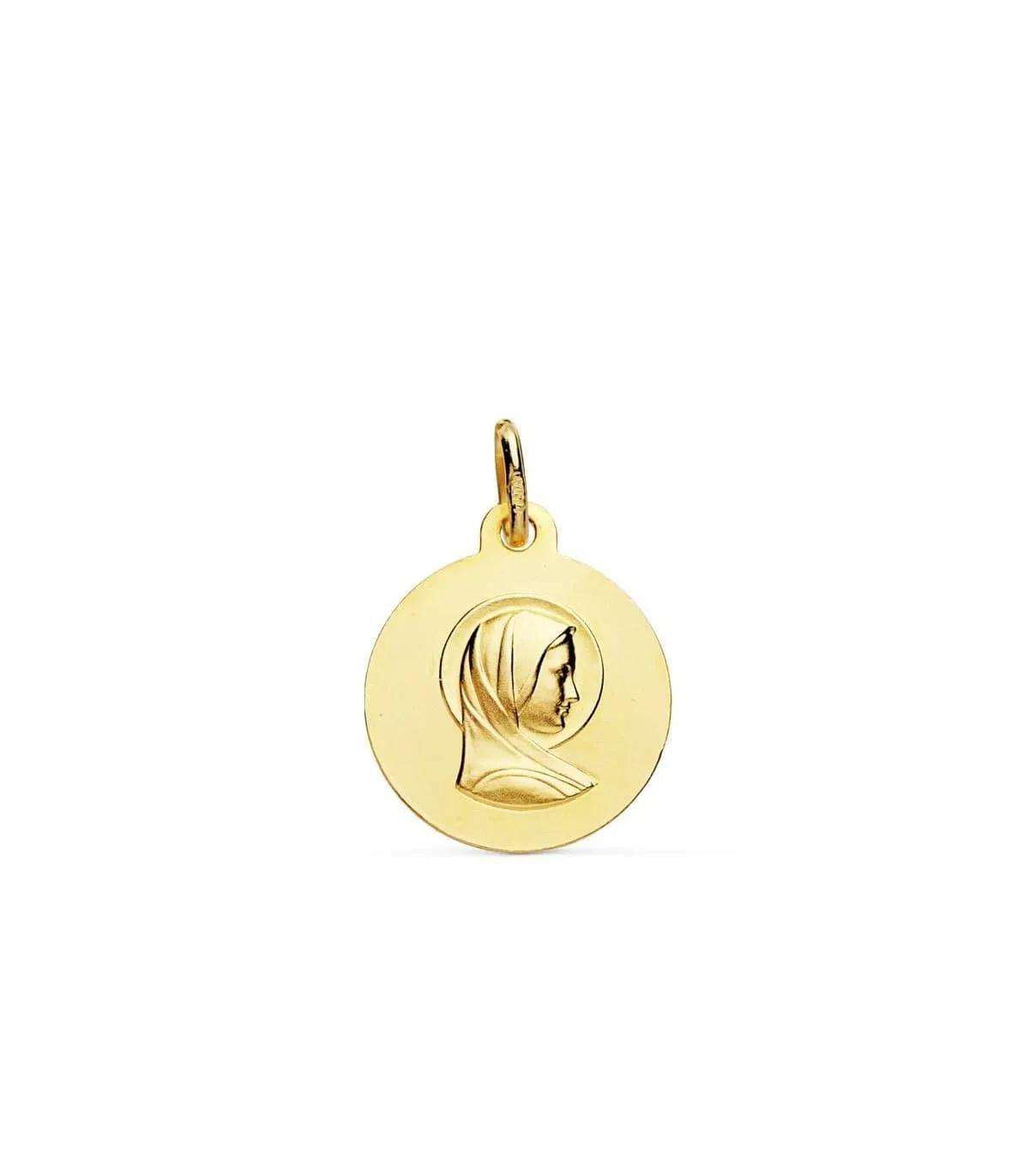 Médaille Vierge Marie Or 18k 16mm
