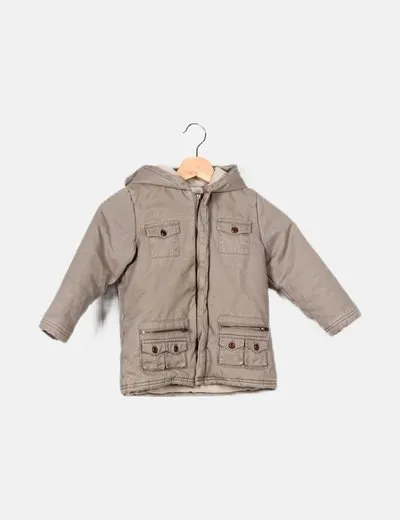 Neck & Neck Abrigo beige capucha