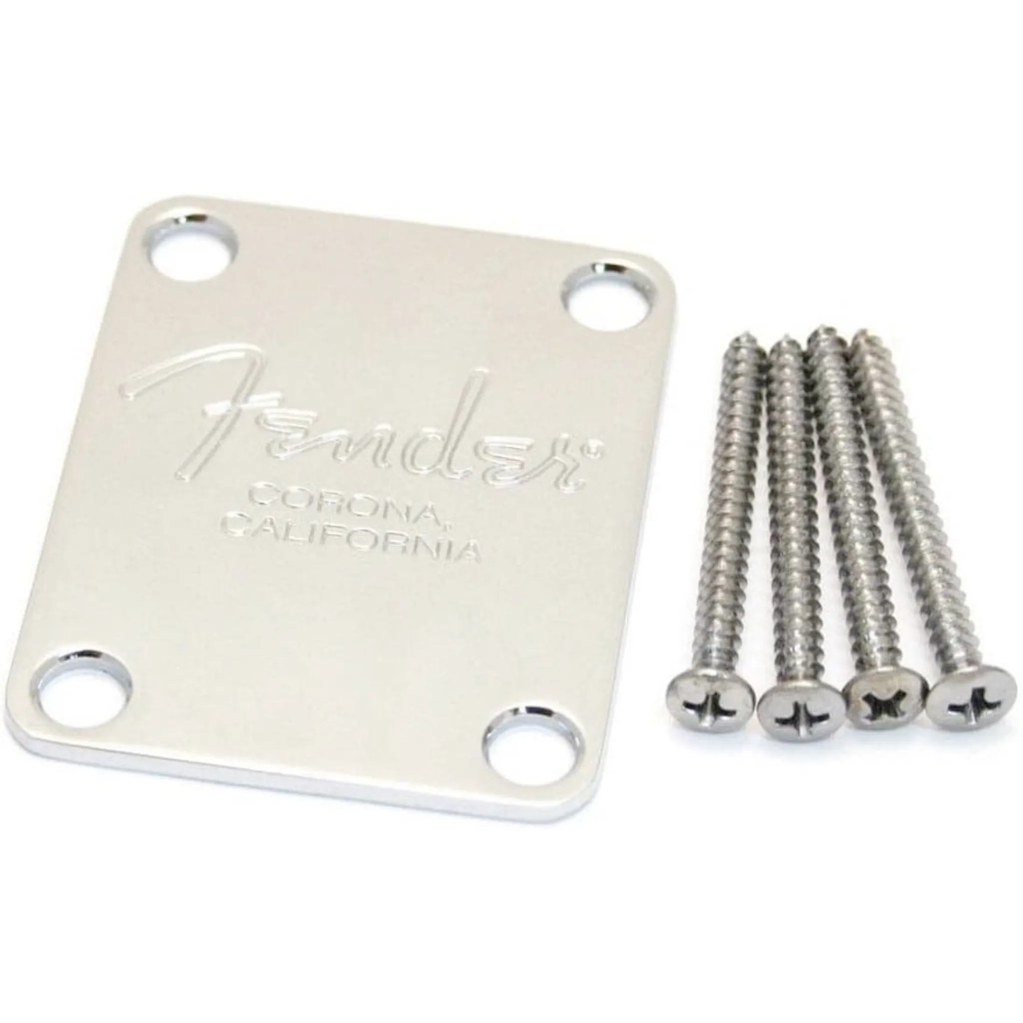 NECK PLATE FENDER AM STD BASS CROM