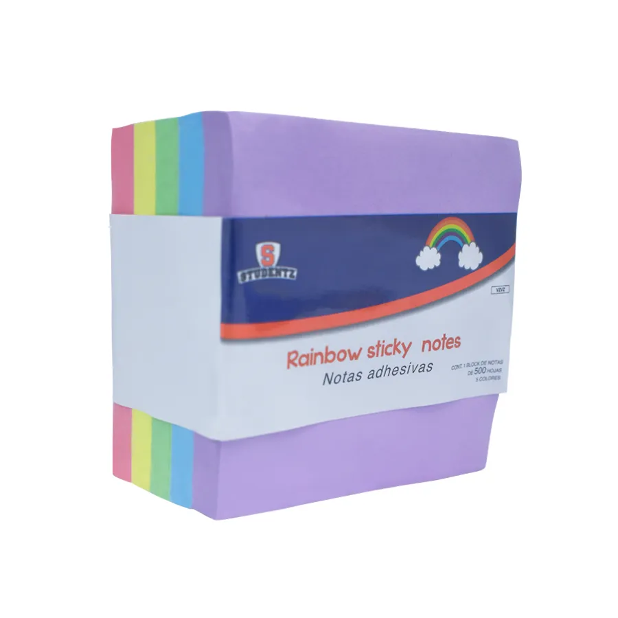 Notas adhesivas arcoiris 500 hojas