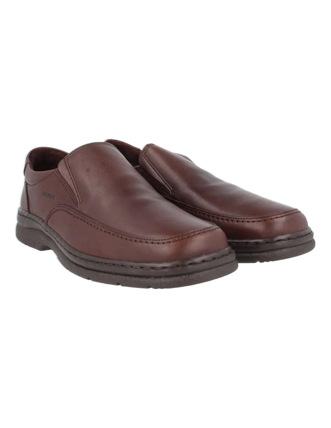 NOTTON  ZAPATO HOMBRE PIEL ELáSTICOS MARRóN