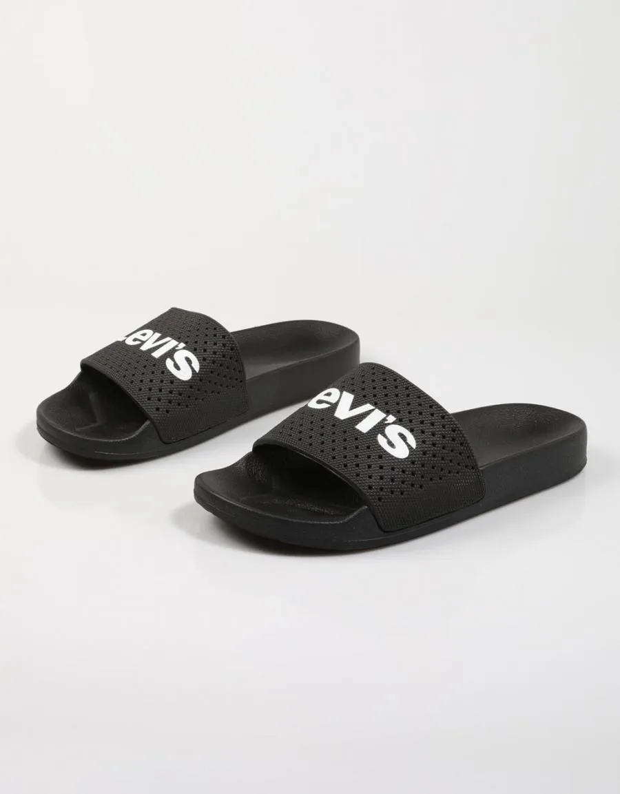  nu pieds LEVIS June Perf S en Noir 77838