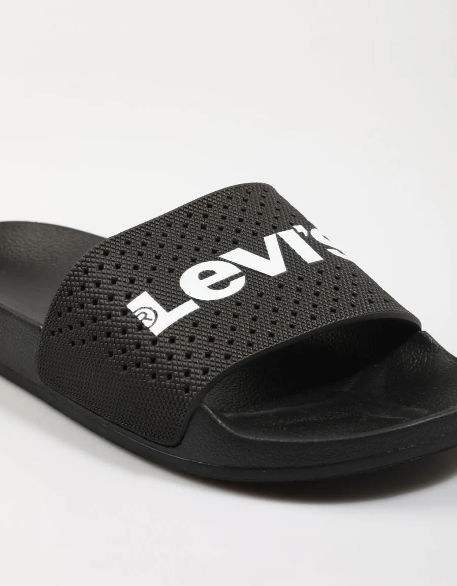  nu pieds LEVIS June Perf S en Noir 77838