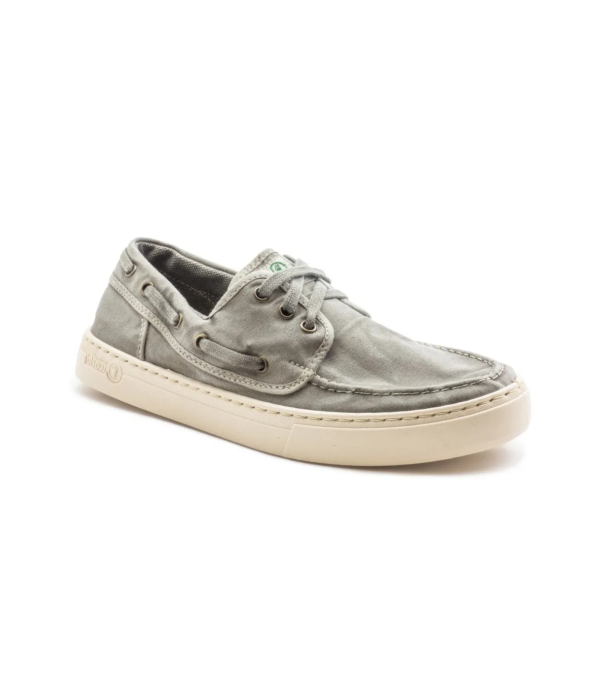 Náutico lona hombre gris piso tipo casco