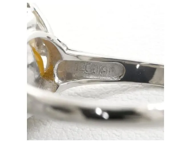 Otras joyas & Other Stories Anillo de platino para mujer (tamaño 16) con Perla Aprox. 14mm en PT900 Platino, peso total apro