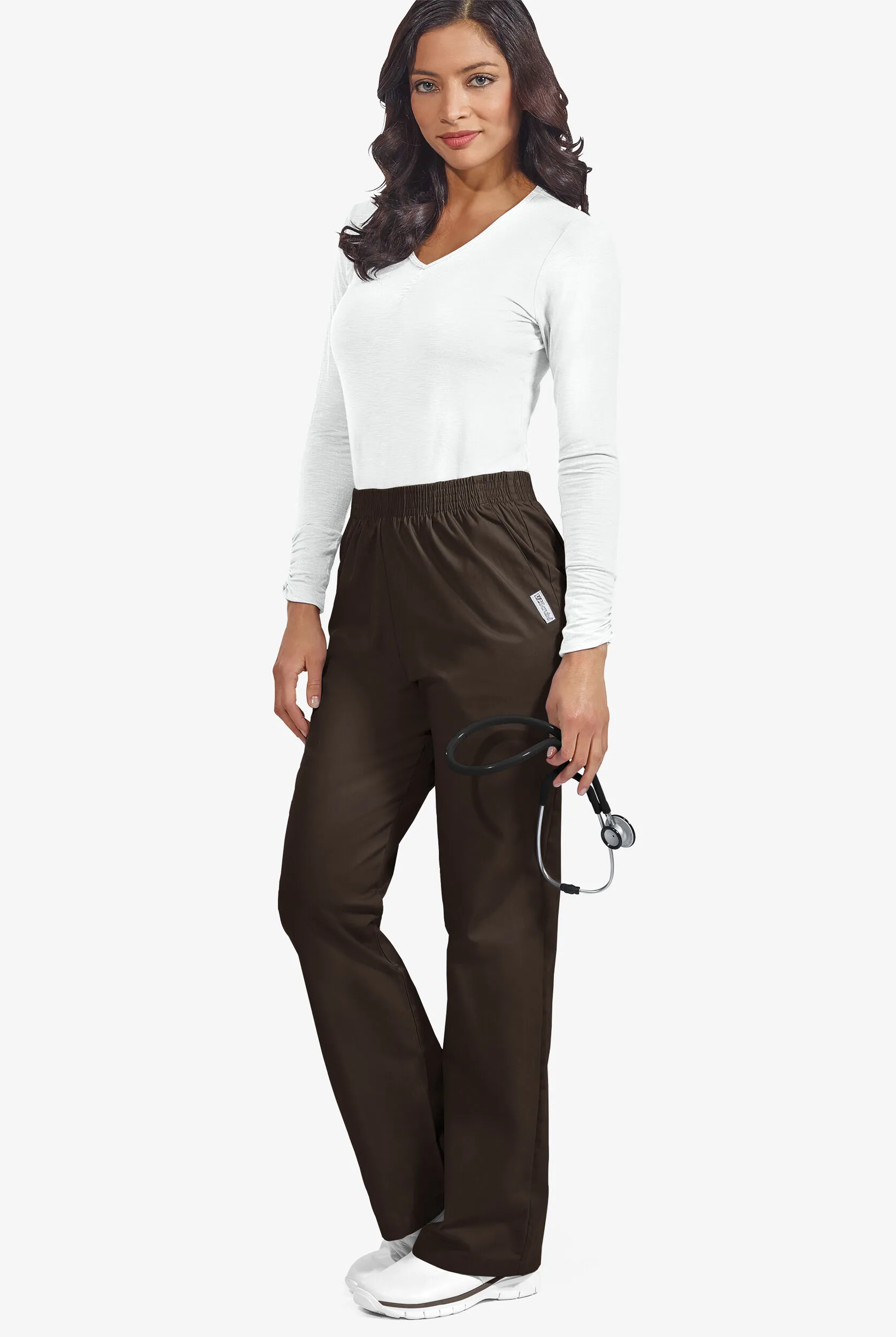 Pantalón médico UA Best Buy con cintura elástica y 2 bolsillos para mujer