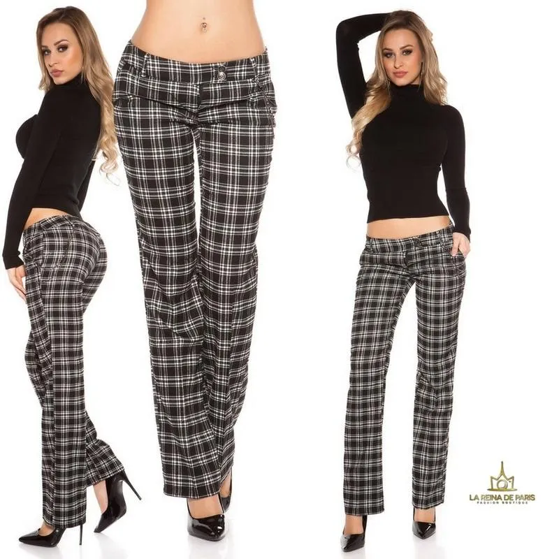 Pantalones Caro tartán style 