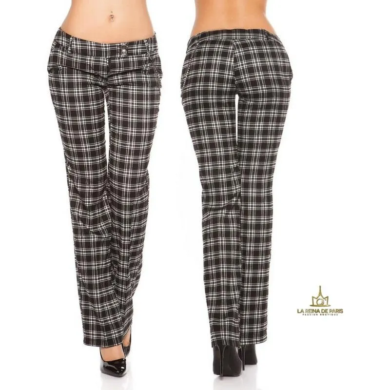 Pantalones Caro tartán style 