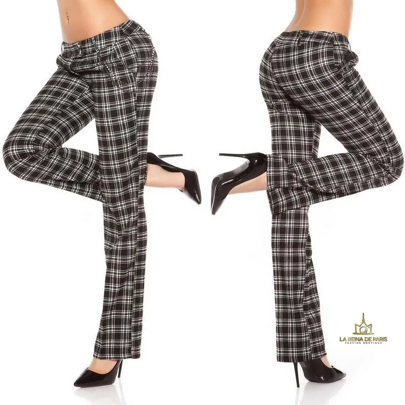 Pantalones Caro tartán style 