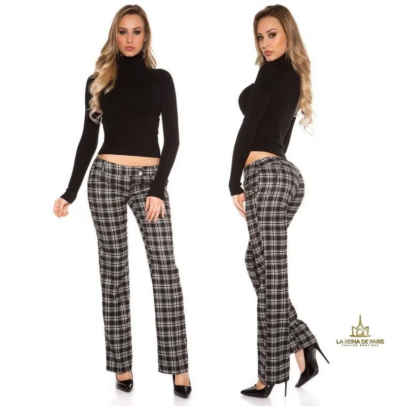Pantalones Caro tartán style 