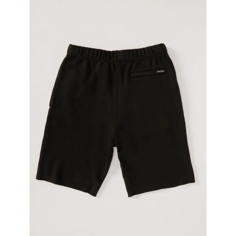 Pantalón corto Volcom Iconic Stone Fleece (negro) Niño