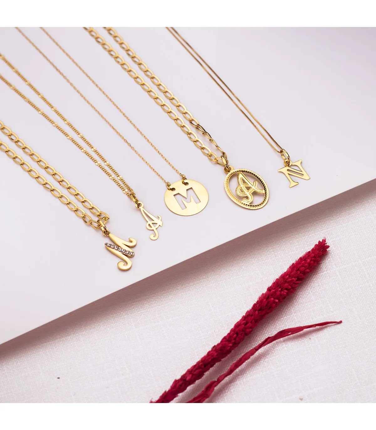 Pendentif initiale G or jaune 18k