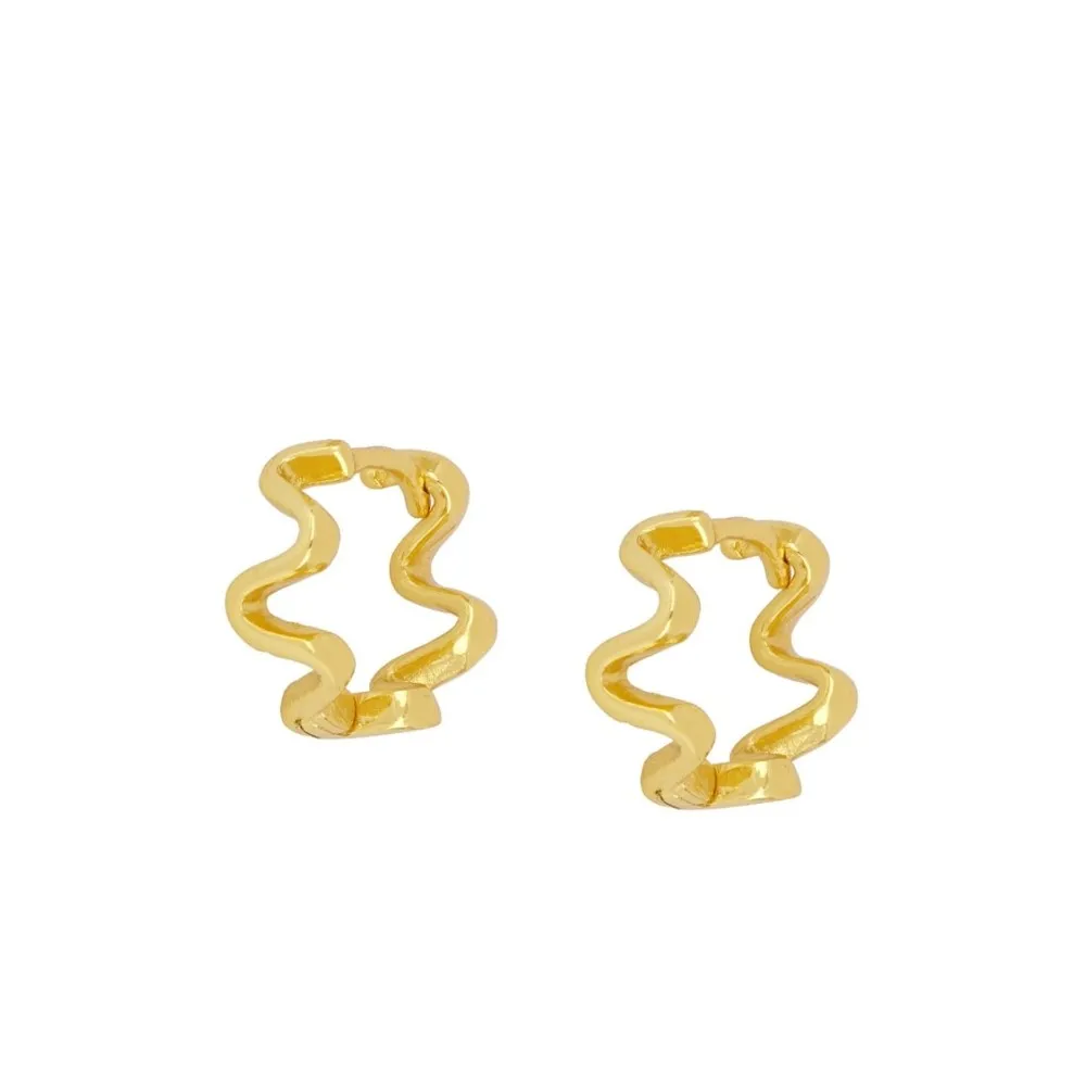 Pendiente Aro Crimp Oro