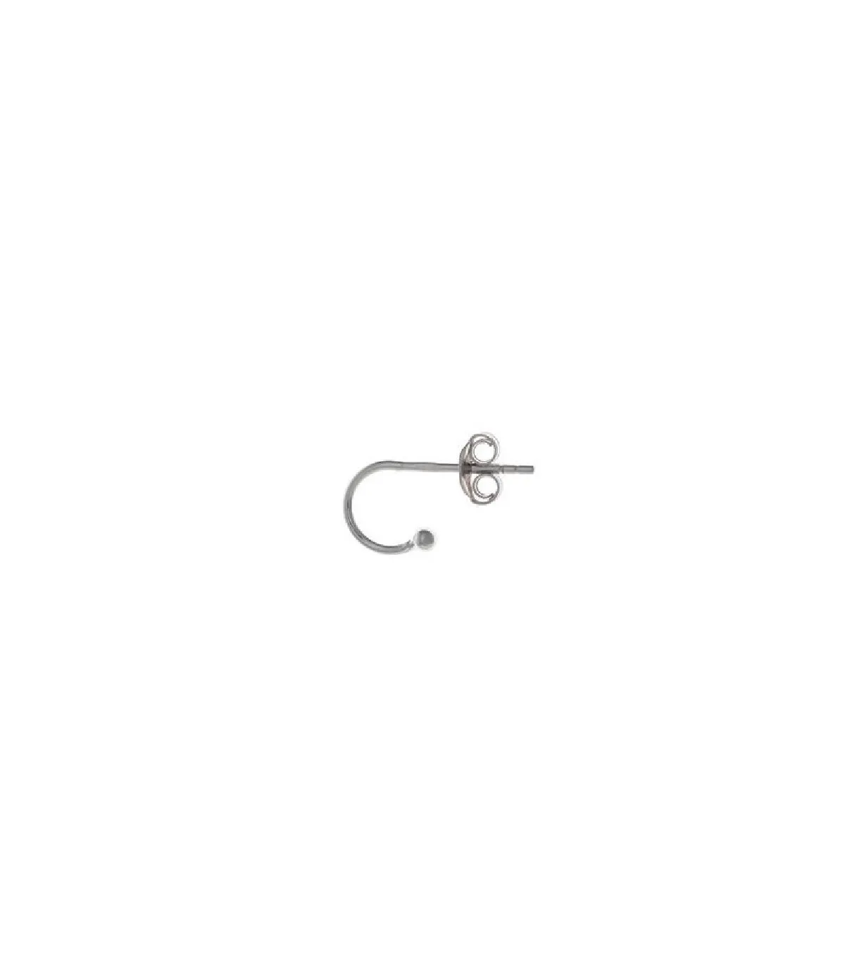 PENDIENTE SUELTO PLATA RODIO ARO  213CH001