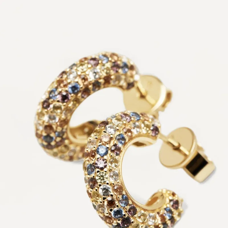 PENDIENTES PDPAOLA TIGER PLATA BAÑO DE ORO AR01291U