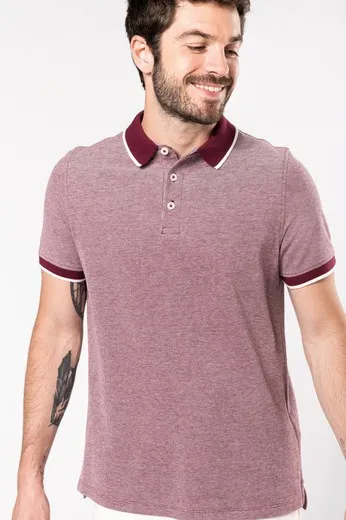 Polo bicolor para hombre