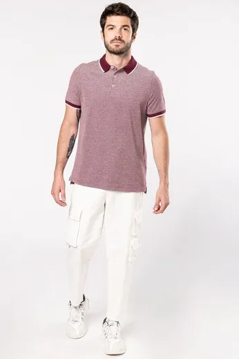 Polo bicolor para hombre