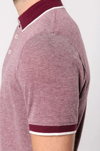 Polo bicolor para hombre