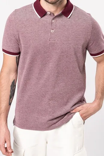 Polo bicolor para hombre
