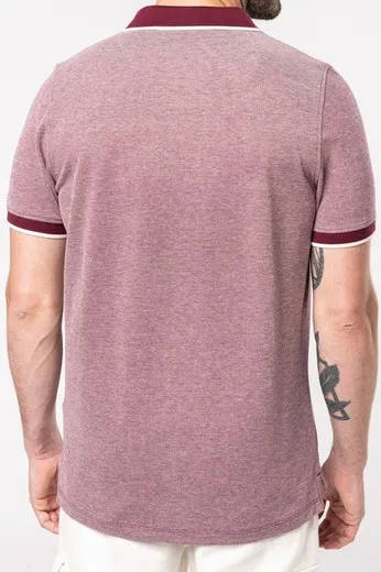 Polo bicolor para hombre