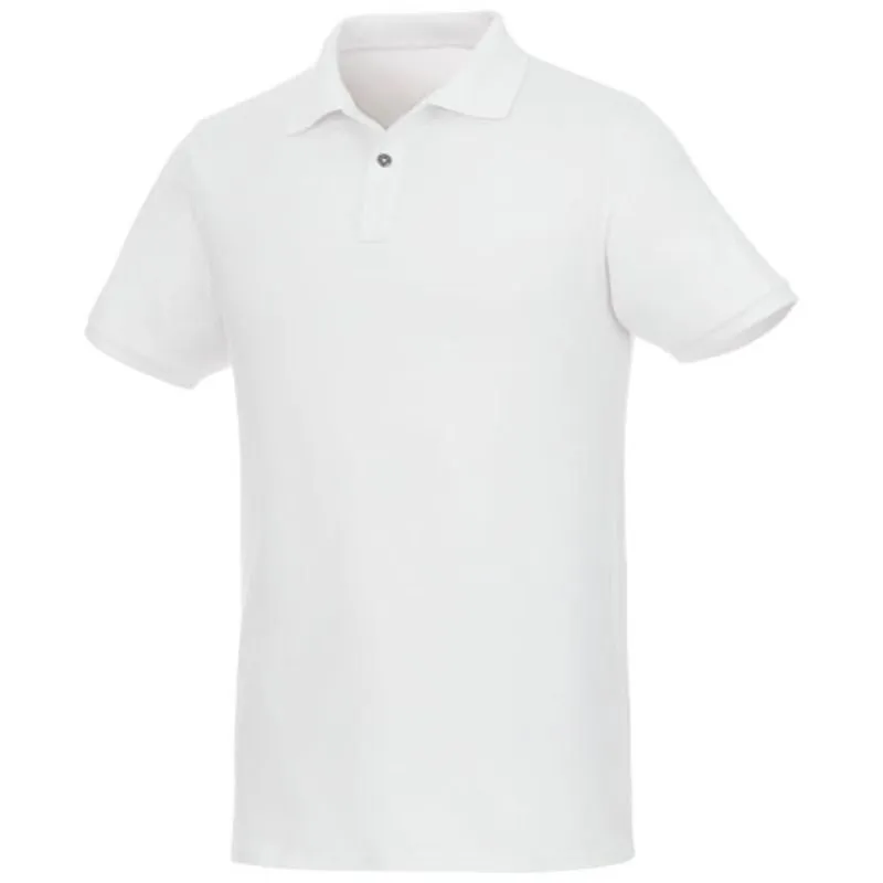Polo de manga corta de material reciclado orgánico GRS para hombre 'Beryl'