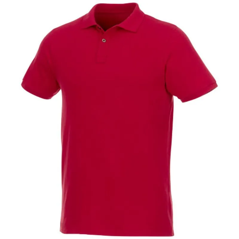 Polo de manga corta de material reciclado orgánico GRS para hombre 'Beryl'