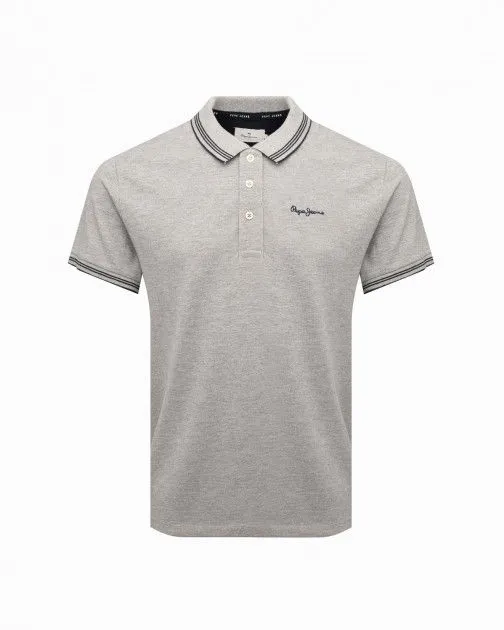 Polo piquet Pepe Jeans London Jett PM541980 Gris