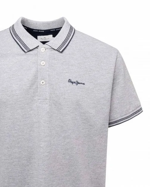 Polo piquet Pepe Jeans London Jett PM541980 Gris