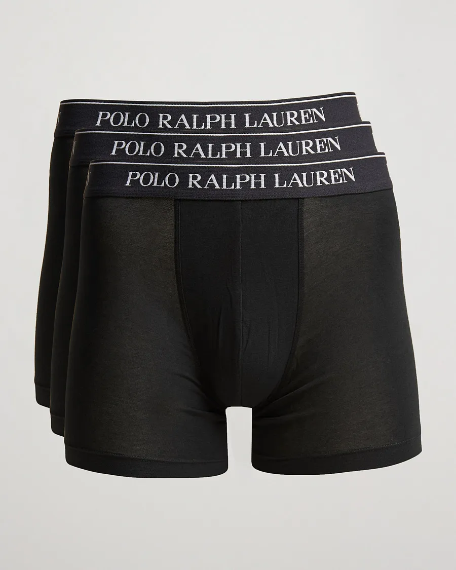 POLO RALPH LAUREN 3PACK BOXER BRIEF POLO BLACK