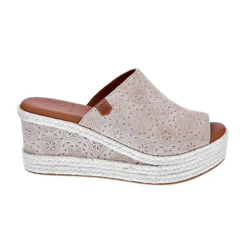 Popa Sandalias Mujer Arenita Grabado Beige