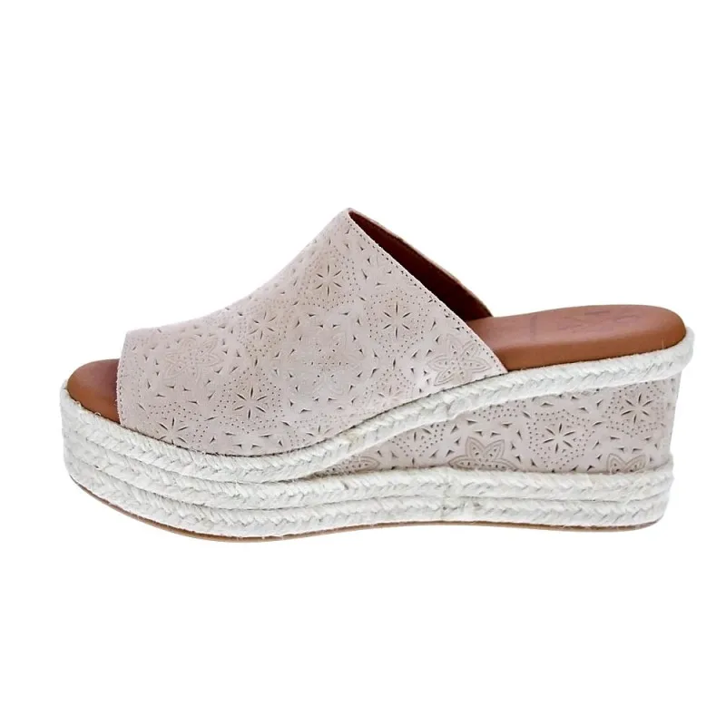 Popa Sandalias Mujer Arenita Grabado Beige