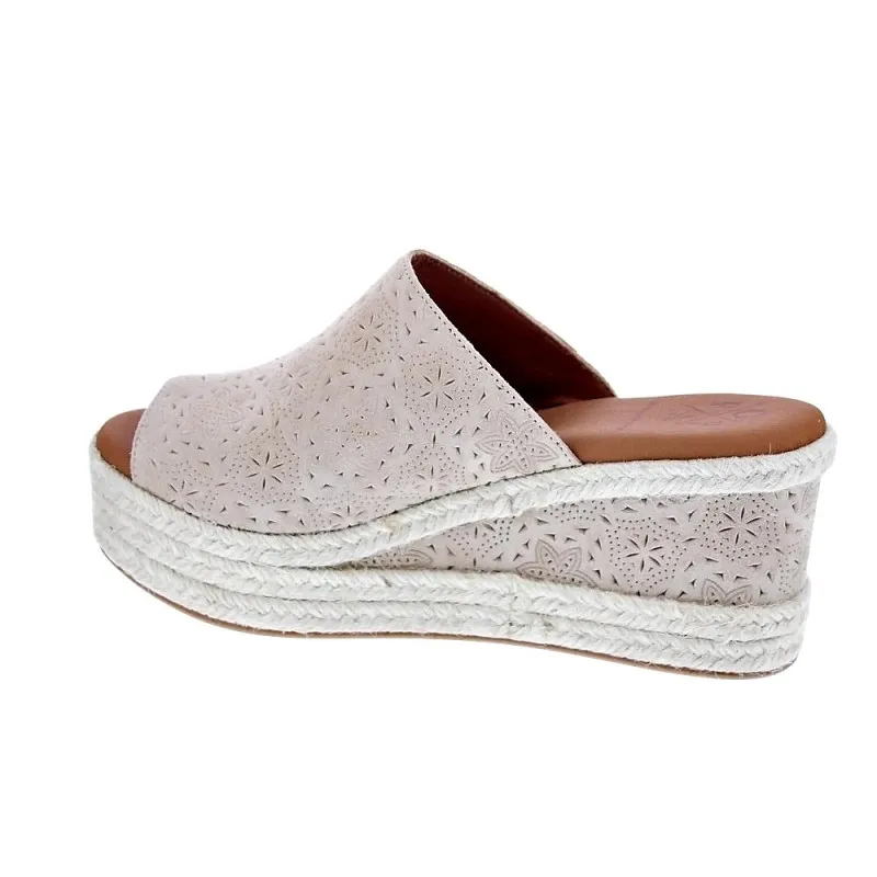 Popa Sandalias Mujer Arenita Grabado Beige