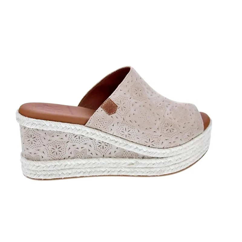 Popa Sandalias Mujer Arenita Grabado Beige