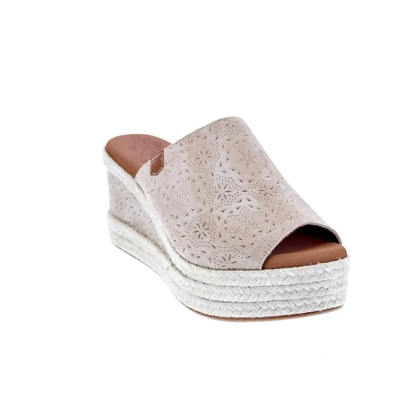 Popa Sandalias Mujer Arenita Grabado Beige