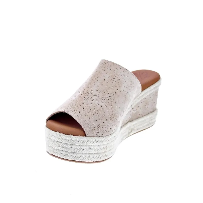 Popa Sandalias Mujer Arenita Grabado Beige
