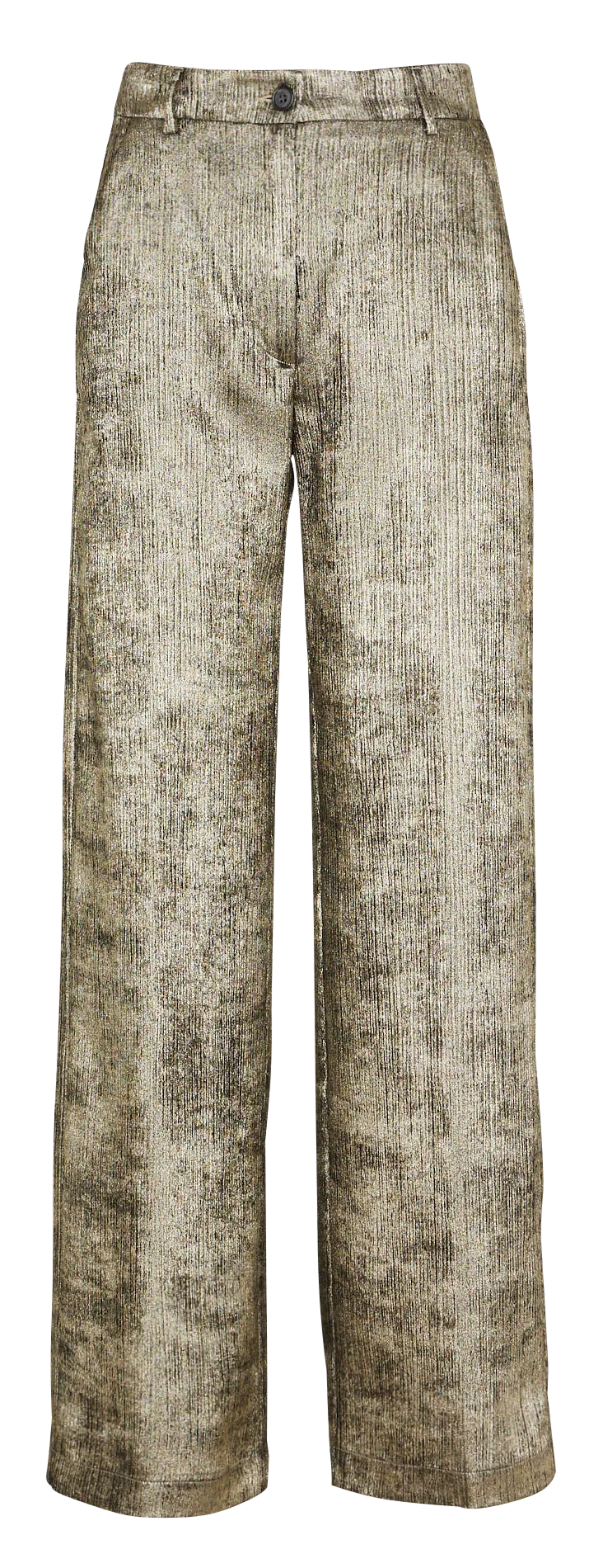 POSITANO  PANTALóN RECTO METALIZADO EN DORADO
