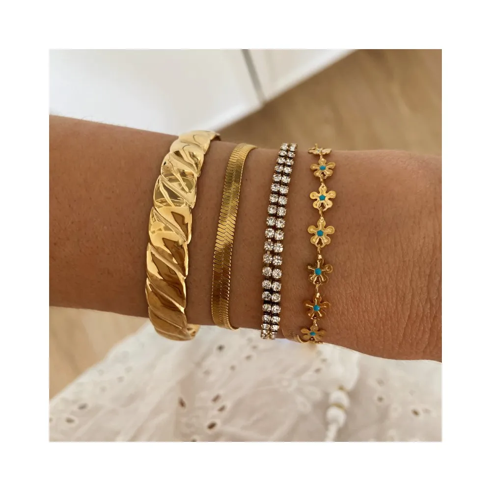 Pulsera Herryingbone Oro (Varios Tamaños)