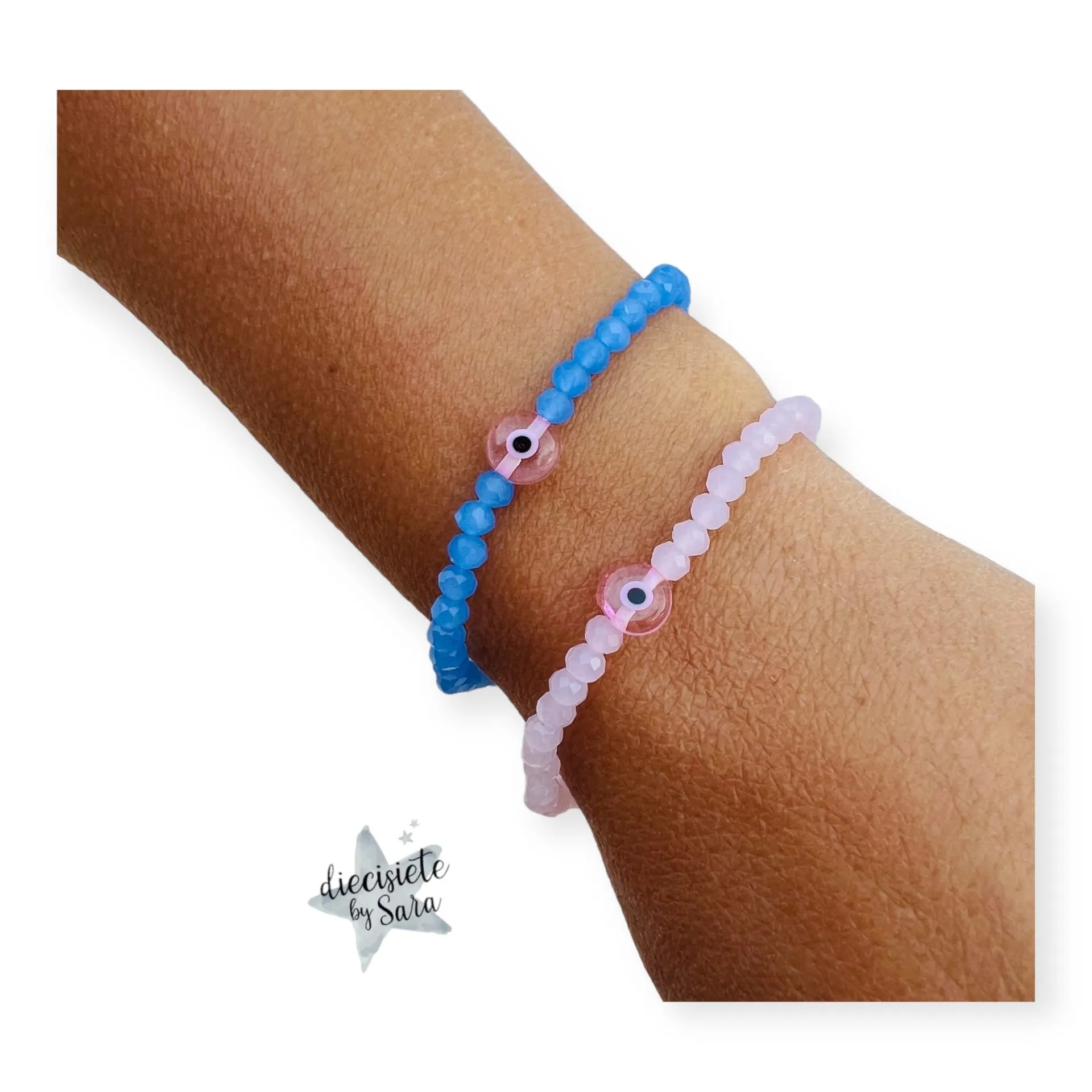 Pulsera Piedras Ojito Turco