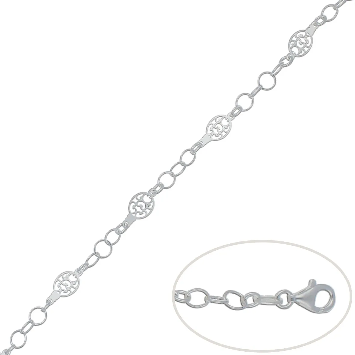 Pulsera Plata 7mm.
