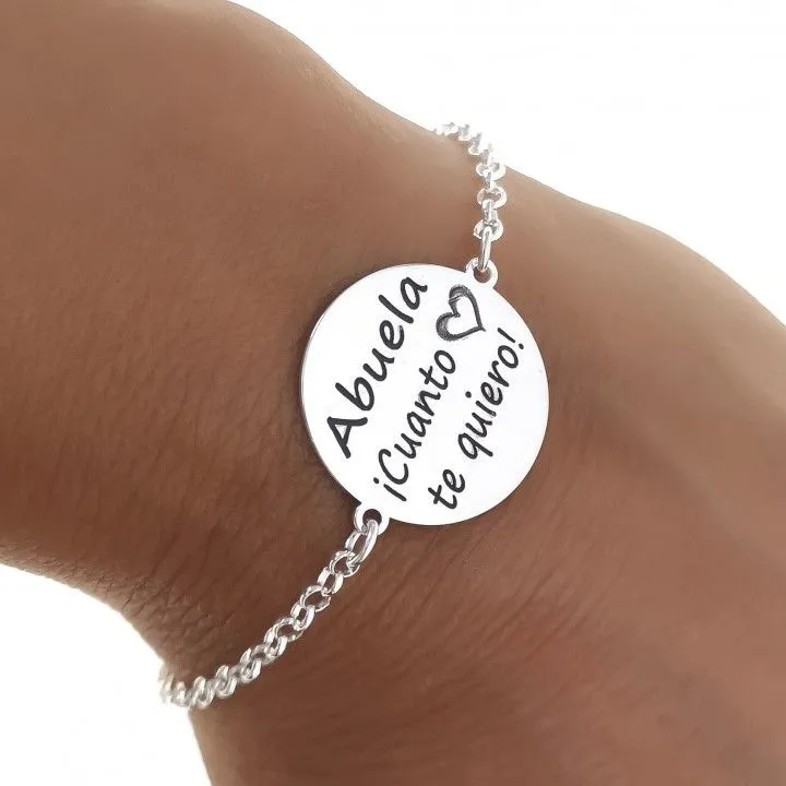 Pulsera Plata Abuela