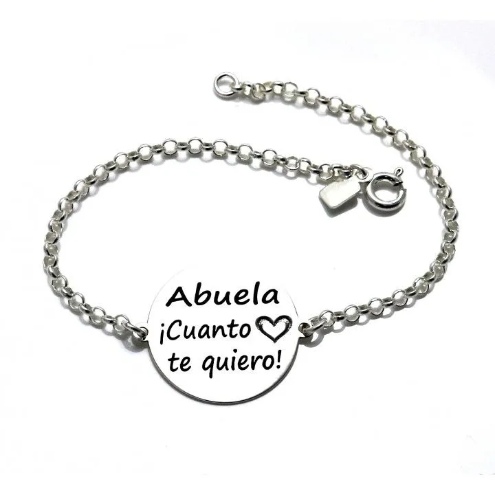 Pulsera Plata Abuela